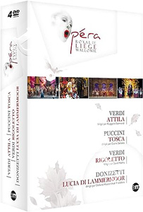 Royal Opera of Lige Wallonia Collection  | Verdi : Attila / Puccini : Tosca / Verdi : Rigoletto / Donizetti : Lucia di Lammemoor  |   DVD